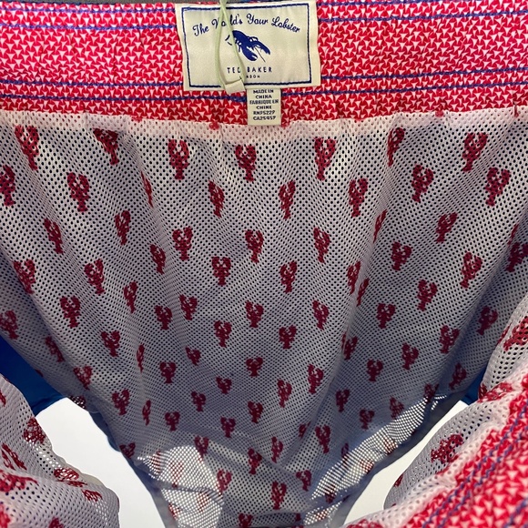 Ted Baker Mens Marky Solid Colour Swim Trunks in Blue US Size 3XL - Picture 8 of 13